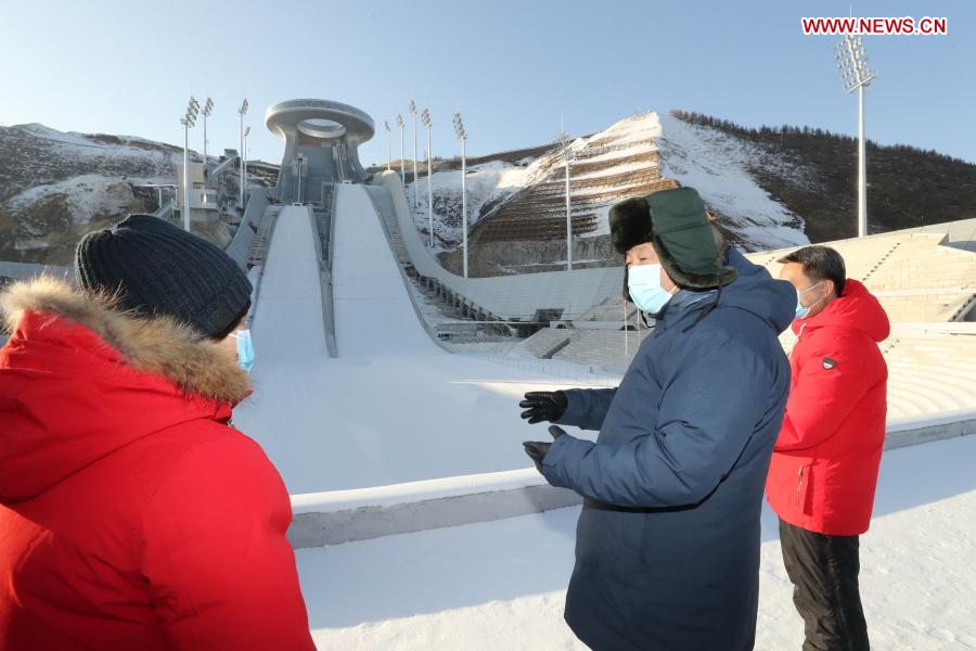 Xi inspects Zhangjiakou competition zone of Beijing 2022