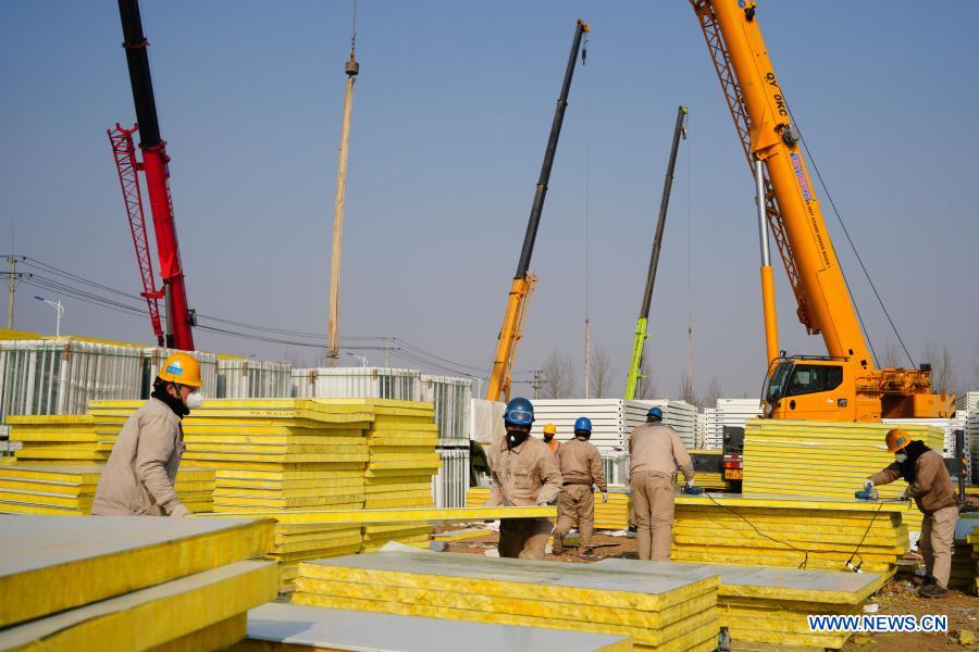 COVID-19 quarantine center under construction in Nangong City, Hebei