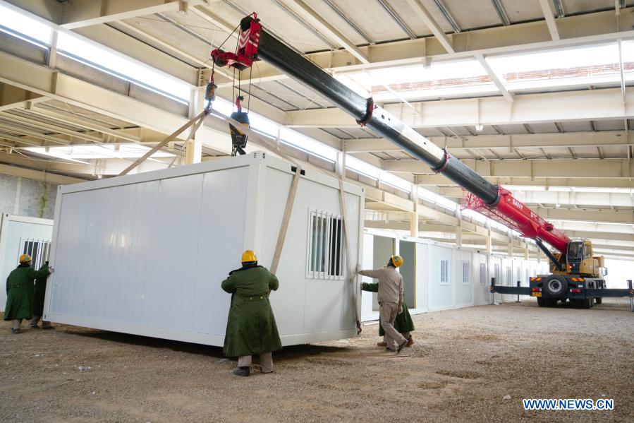 COVID-19 quarantine center under construction in Nangong City, Hebei