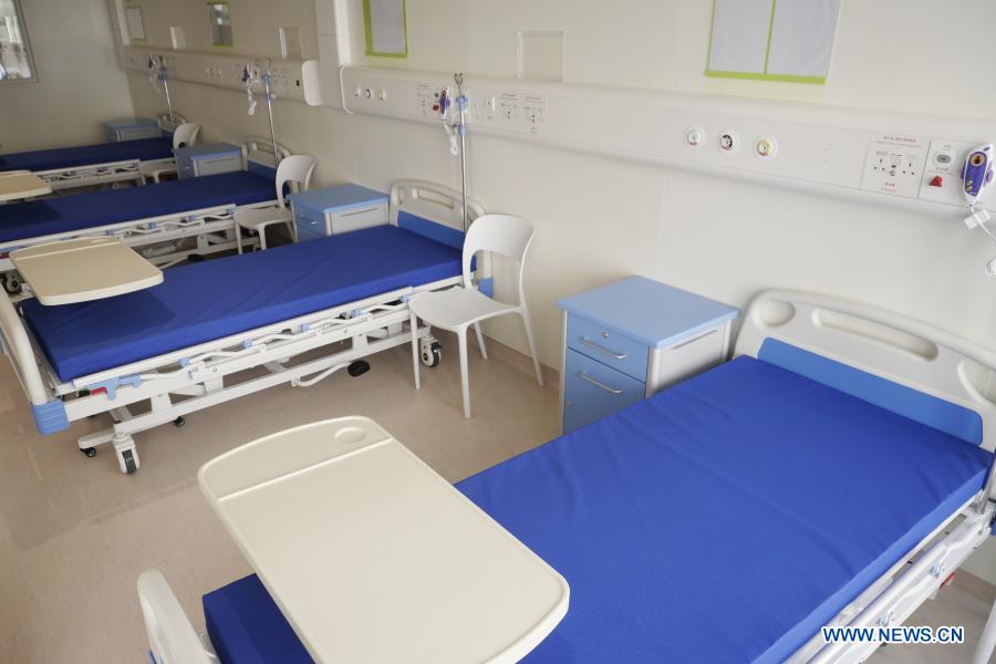 Construction of central gov't-funded temporary hospital for COVID-19 patients completed in Hong Kong