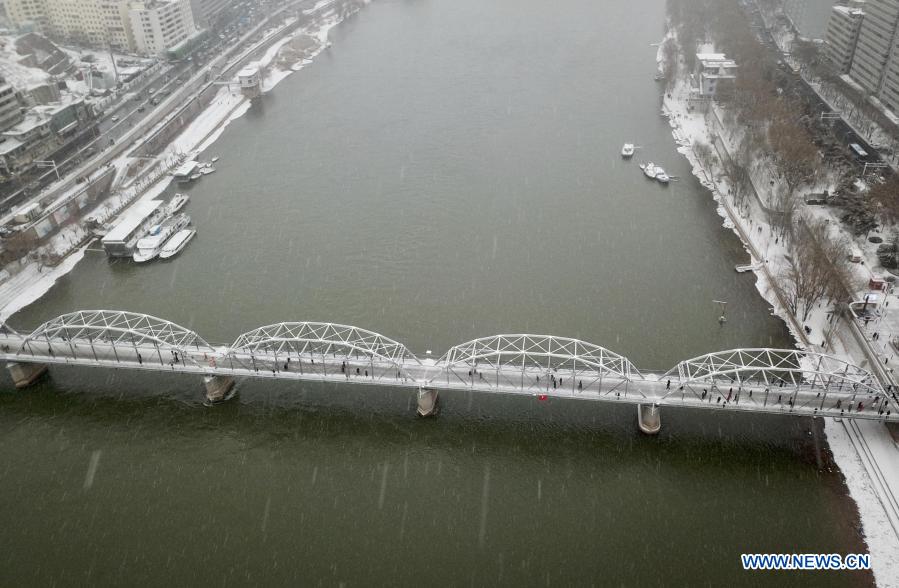 Snow scenery in Lanzhou, Gansu