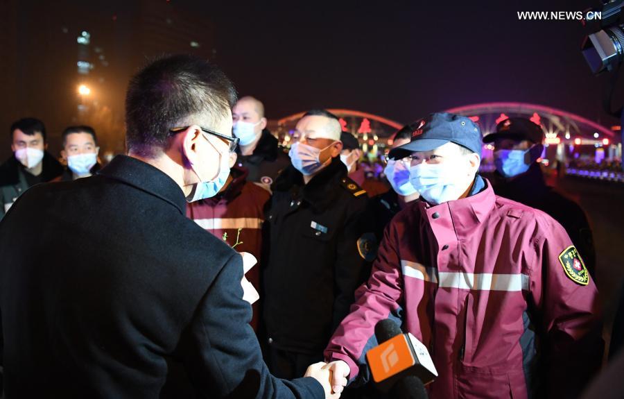 Medical assistance team from Shaanxi Province leaves Shijiazhuang