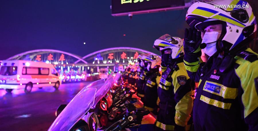 Medical assistance team from Shaanxi Province leaves Shijiazhuang