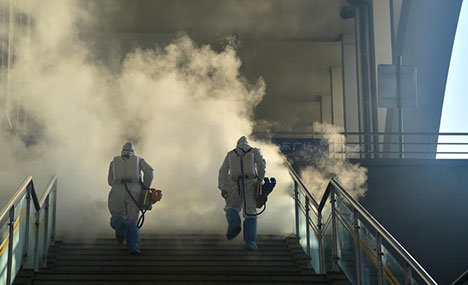 Disinfection work conducted in Shijiazhuang 