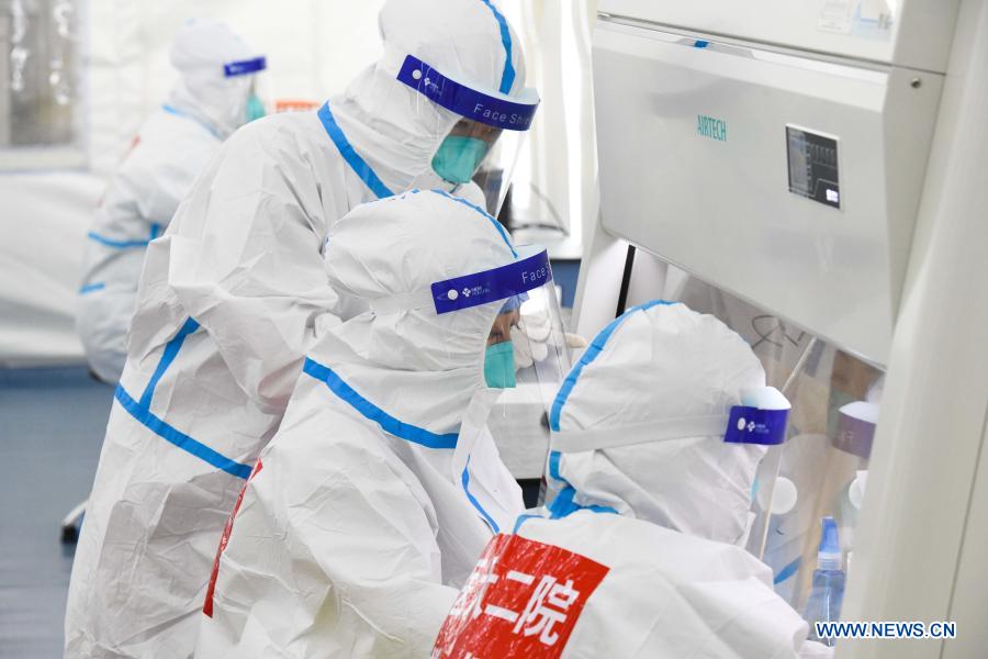 12 Huoyan inflatable labs put to use for COVID-19 nucleic acid tests in Harbin