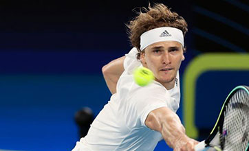 ATP Cup group A match between Serbia and Germany