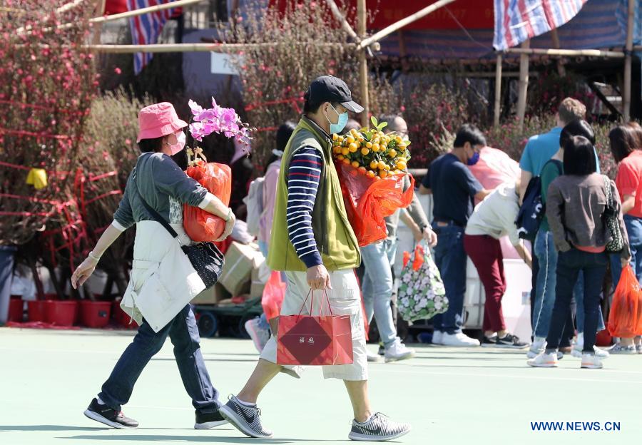 Hong Kong scales down Lunar New Year flower trade amid pandemic