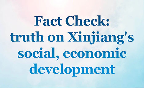 Fact Check: truth on Xinjiang's social, economic development