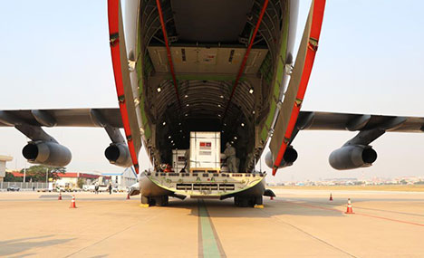 China-donated Sinopharm COVID-19 vaccines arrive in Cambodia