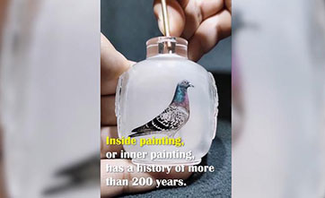 There is a universe inside the painted bottle