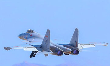 PLA Naval Aviation University organizes flight training