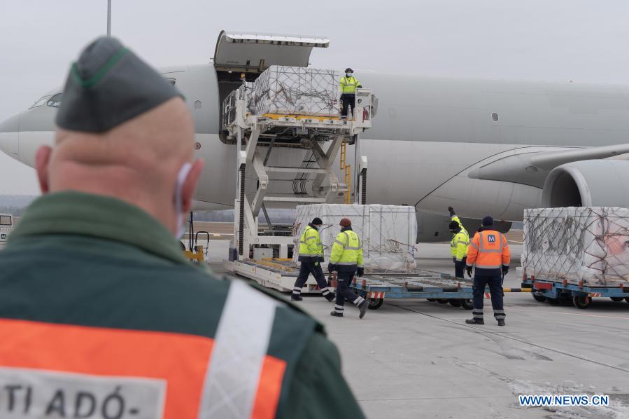 Hungary receives first shipment of Chinese COVID-19 vaccines