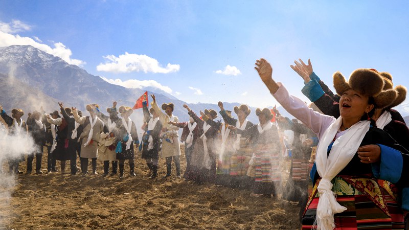 Traditional spring ploughing ceremony held in Lhasa, China’s Tibet