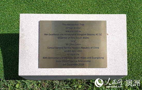 Tree planting ceremony marks 40th anniversary of sister relationship between China's Guangdong and Australia's NSW