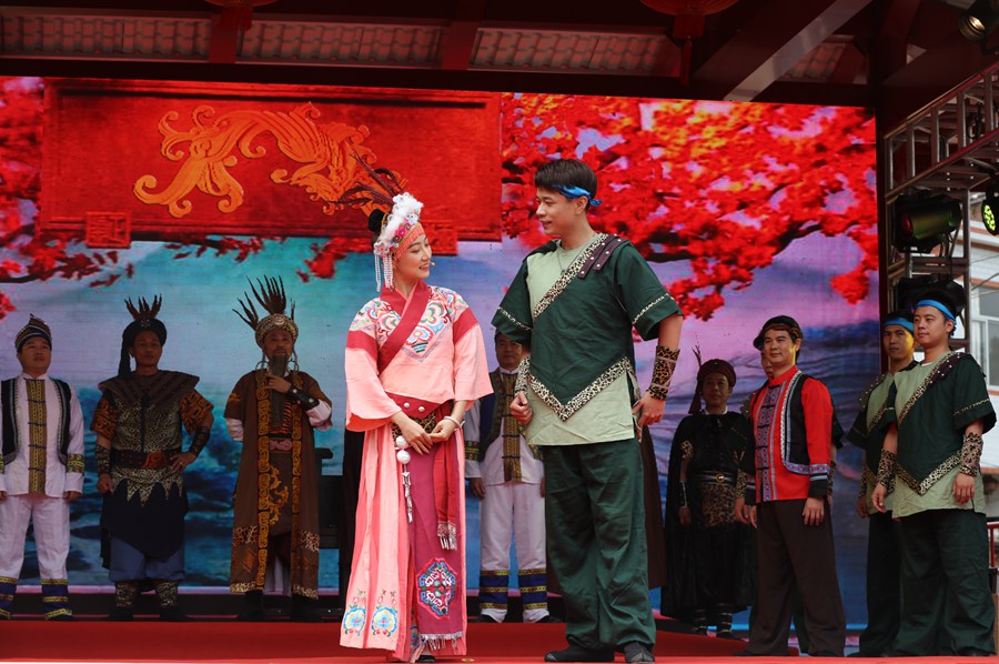 People of the She ethnic group celebrate traditional Shangsi Festival in Fujian province