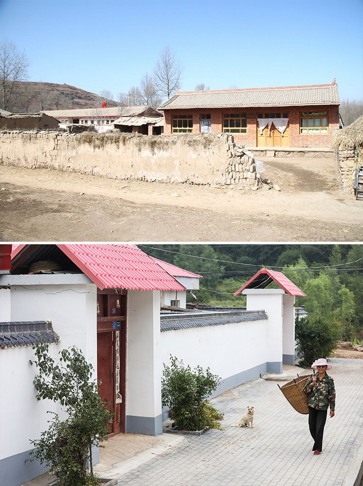 Past and present: Villagers in NW China’s Gansu province bid farewell to poverty, embrace new lives