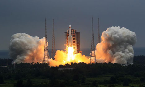 China launches space station core module Tianhe