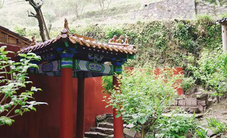 Post-90s Chinese girl builds replica of a wood pavilion
