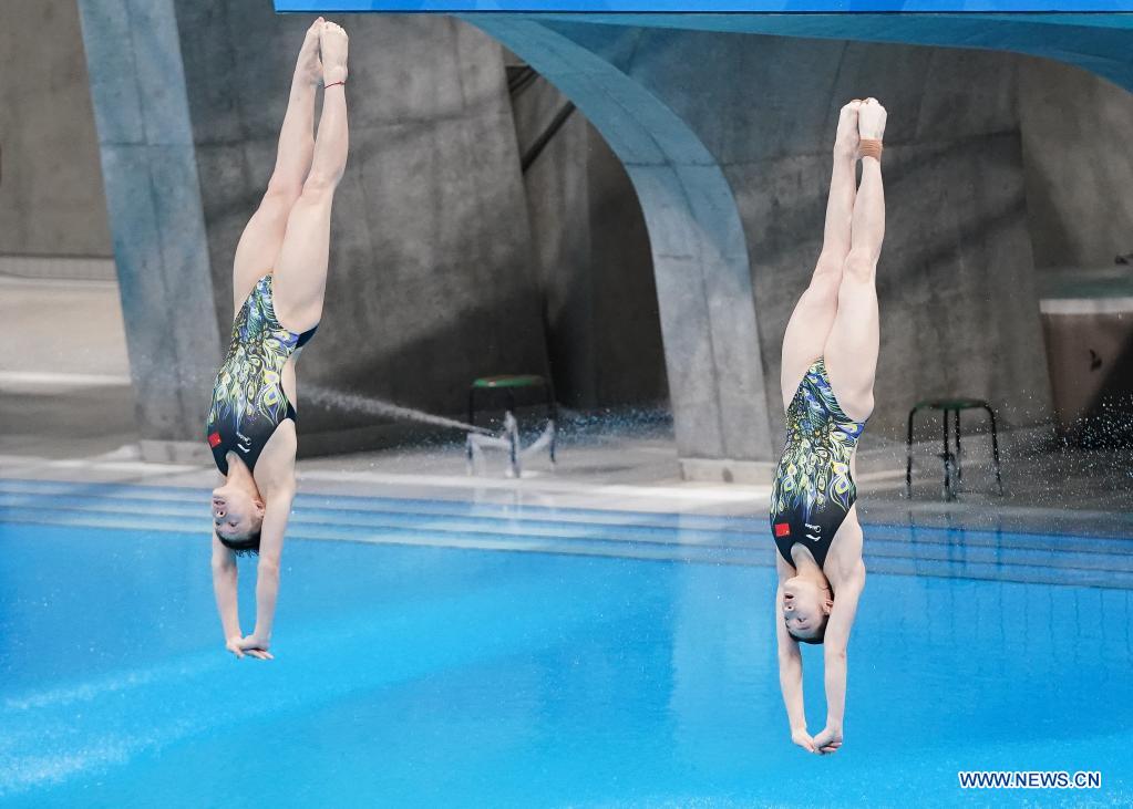 China wins women's 3m synchronised final during FINA Diving World Cup