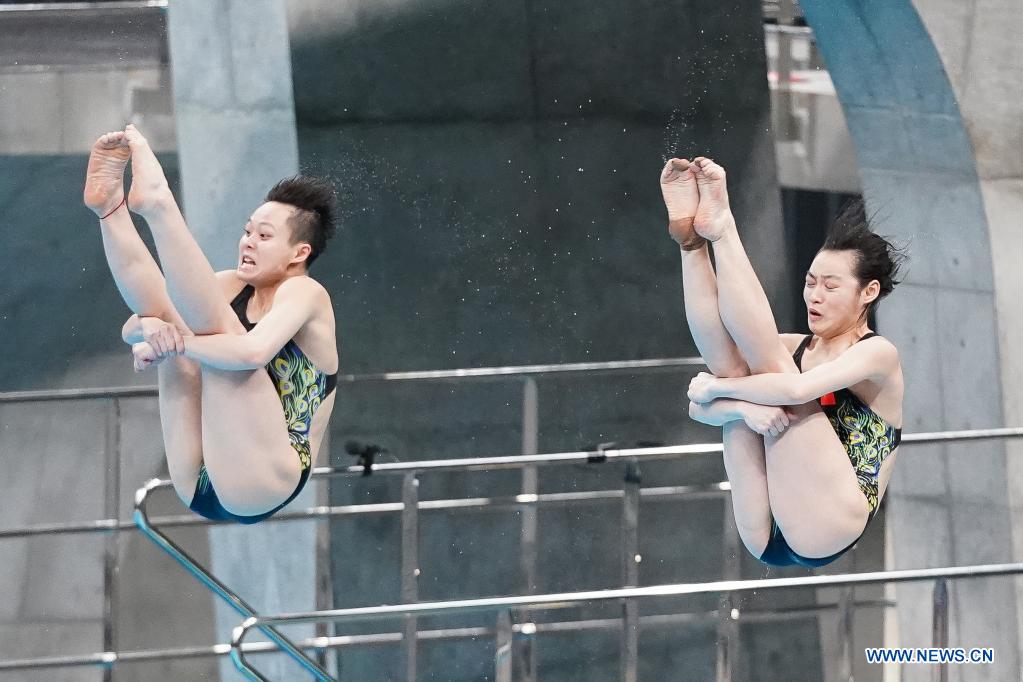 China wins women's 3m synchronised final during FINA Diving World Cup