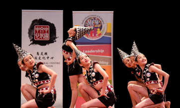 Performers dance during Race Relations Day Multicultural Festival in Wellington