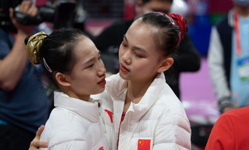 Chinese gymnastics girls undertake first national team Olympic trial