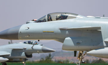 PLA holds mock battle between carrier-borne, land-based aircraft over Yellow Sea