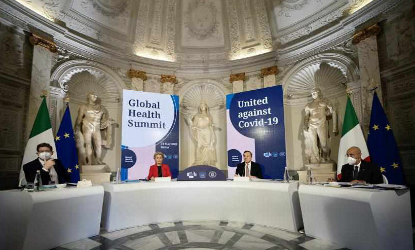 Global Health Summit kicks off in Rome with focus on ensuring COVID-19 vaccines for all