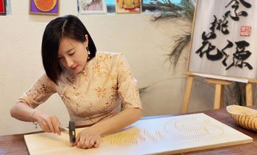 Chinese artist earns up to 1 million yuan a year making innovative pushpin paintings