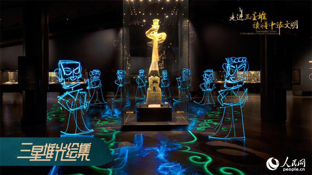 Sanxingdui Museum launches modern light painting show