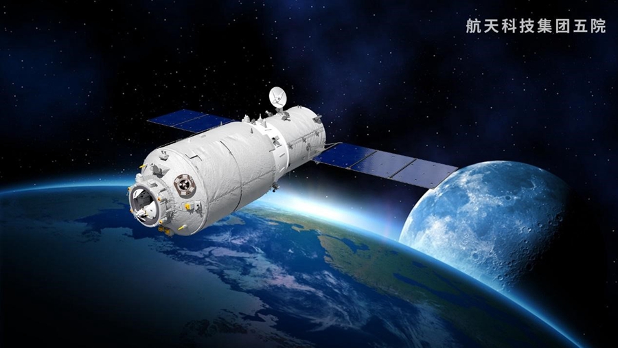 Chinese cargo craft Tianzhou-2 docks with space station core module Tianhe