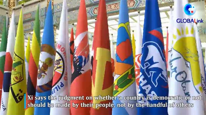 Whether a country is democratic or not should not be judged by the handful of others: Xi