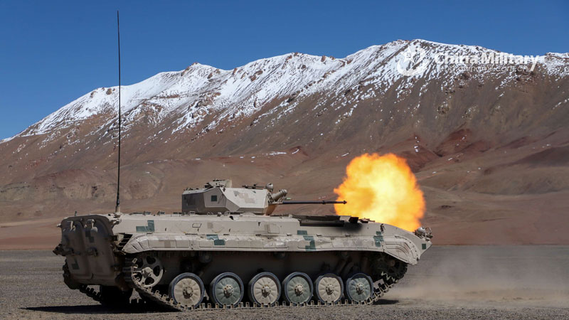 IFVs participate in live-fire training