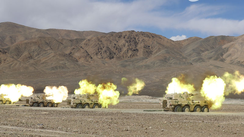 PLA holds intensive drills in northwest plateau, tests new weapons, tactics