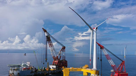 World's first typhoon-resistant floating wind turbine installed in Guangdong