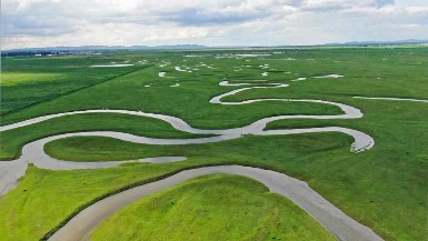Scenery of grassland in Saibei management district of Zhangjiakou, Hebei