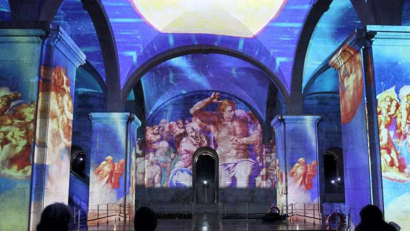 Art exhibition "Il Divino Michelangelo &Il Genio Da Vinci" held in Lisbon