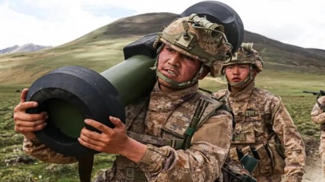 Man-portable HJ-12 anti-tank missile makes PLA debut in Tibet