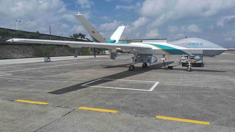 Wing Loong drones used in disaster relief, weather study