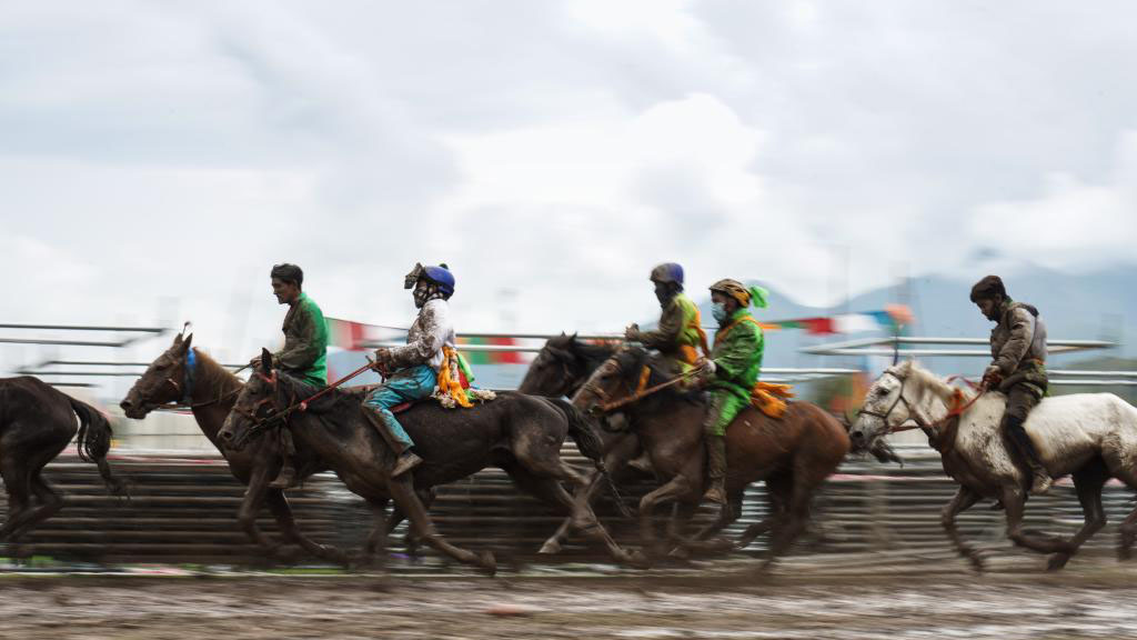 Horse racing activity held in Qinghai