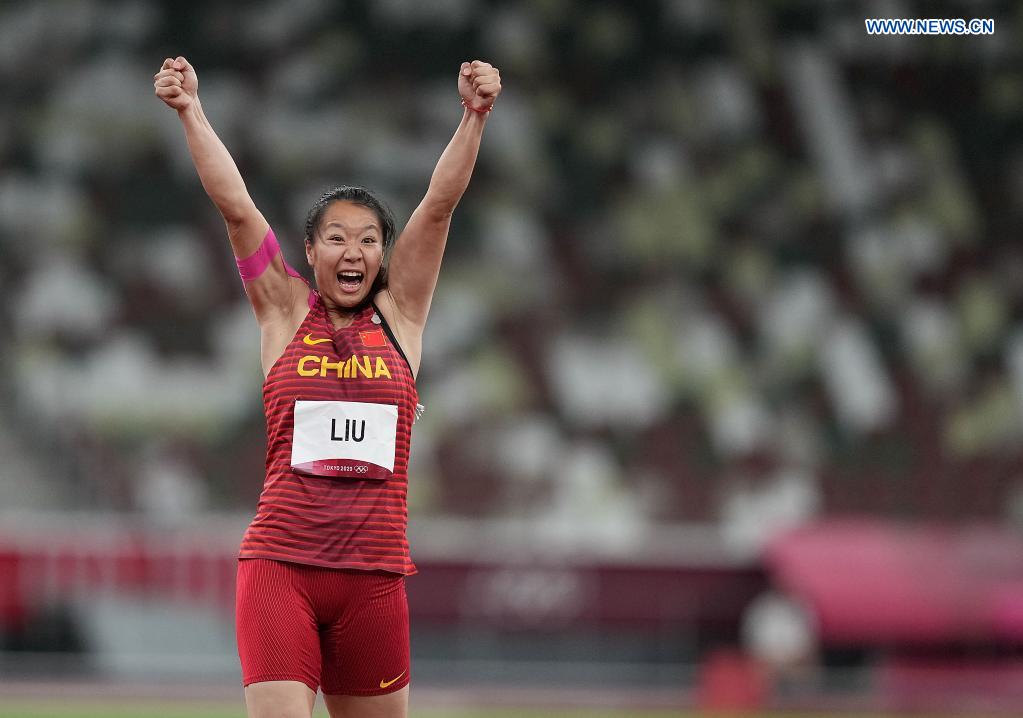 China's Liu Shiying wins China's first Olympic women's javelin gold at Tokyo 2020