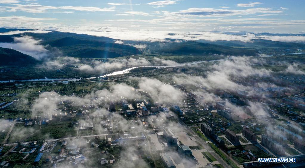 Aerial view of Hulun Buir in north China