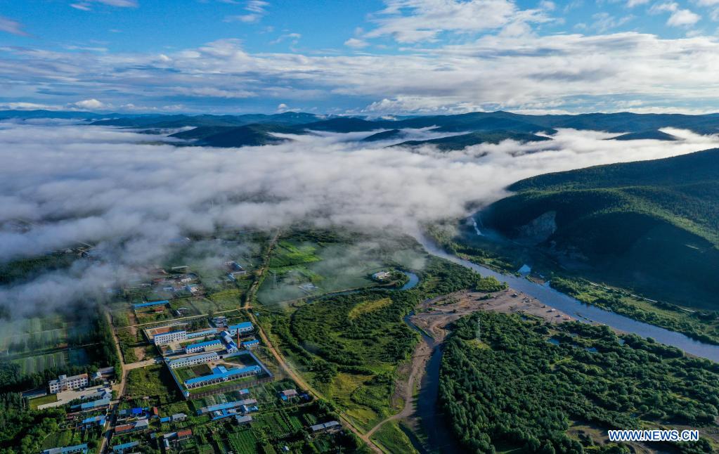 Aerial view of Hulun Buir in north China