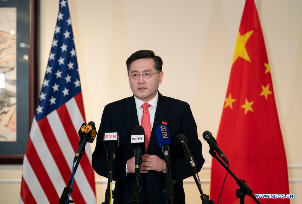 China's new ambassador to U.S. calls for anti-pandemic cooperation 