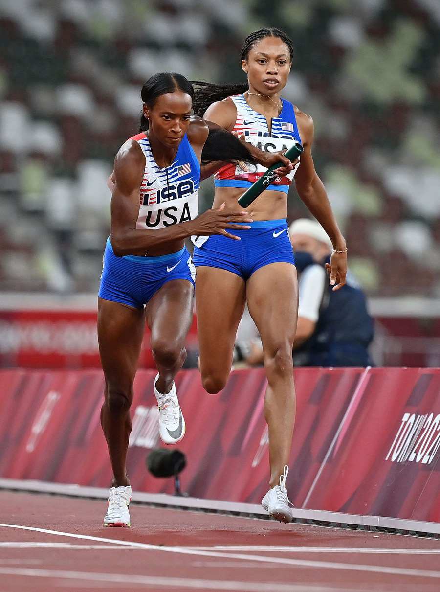 Usa Wins Womens 4x400m Relay Gold At Tokyo Olympics Peoples Daily Online 