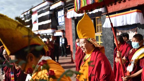 Panchen Lama visits Tashilhunpo Monastery in Xigaze, China's Tibet