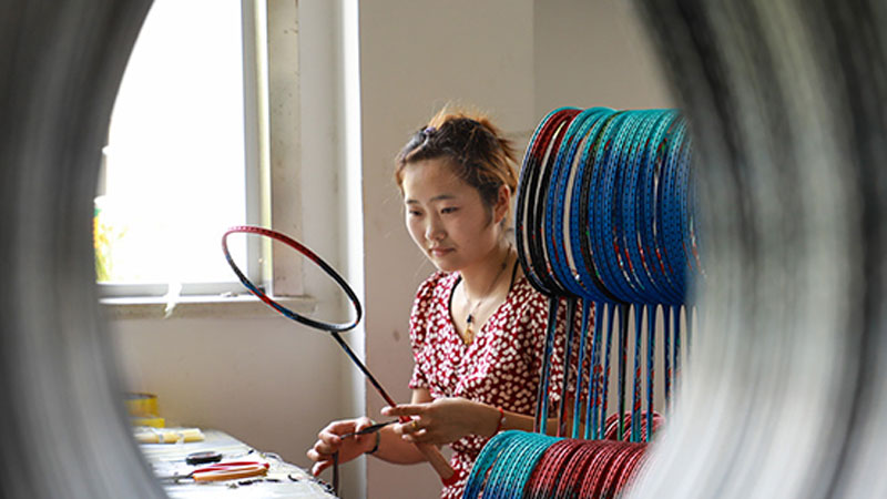 A visit to the township that produces 60 million badminton shuttlecocks a year