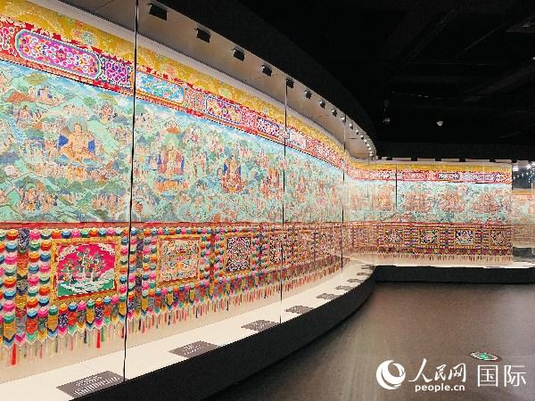 A glimpse of world’s longest thangka painting