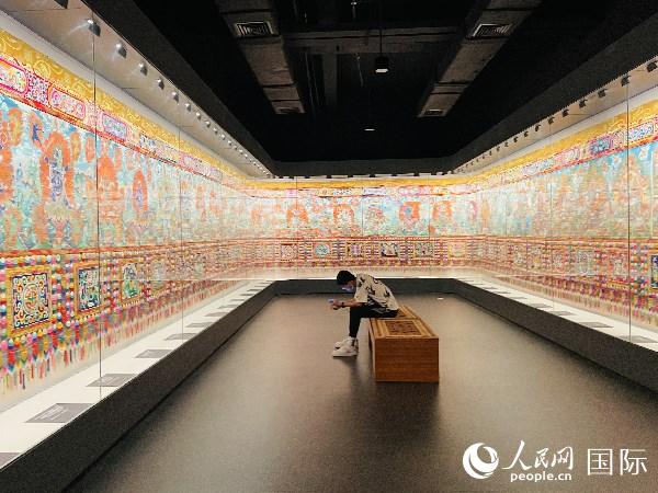 A glimpse of world’s longest thangka painting
