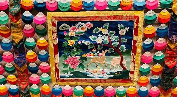 A glimpse of world’s longest thangka painting